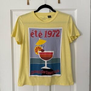 French Connection Light Yellow Tee